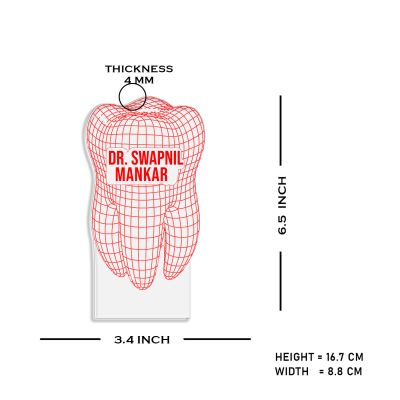 3D Design Of Teeth Night Lamp